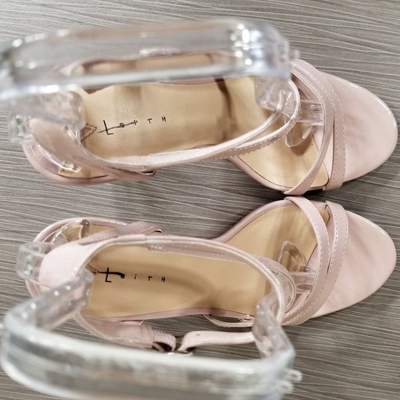 Leith Ava Asymmetrical Strappy Sandal, Blush, Womens Size 7.5 M - Picture 8 of 12